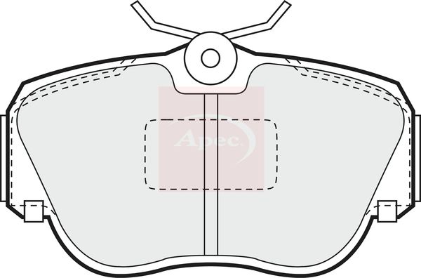 Apec PAD608 Brake Pad Set, disc brake - 1