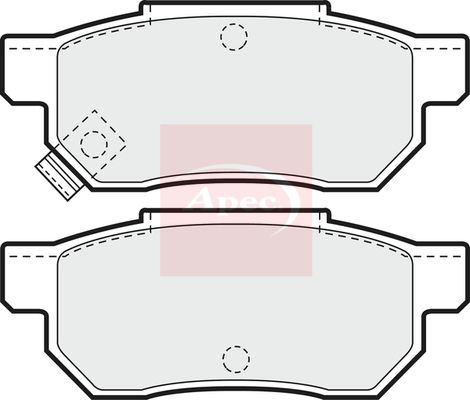 Apec PAD611 Brake Pad Set, disc brake - 1
