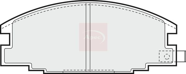 Apec PAD615 Brake Pad Set, disc brake - 1