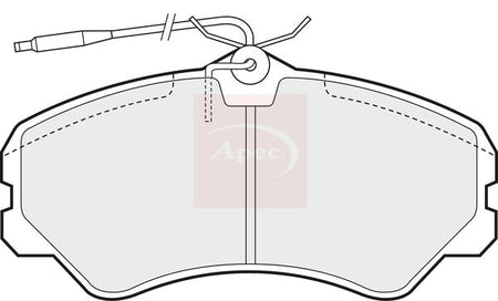 Apec PAD636 Brake Pad Set, disc brake - 1
