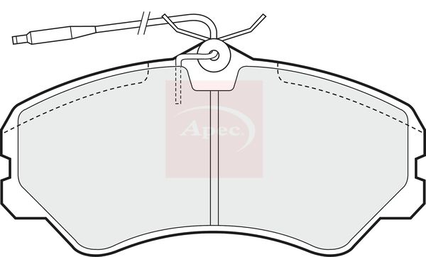 Apec PAD636 Brake Pad Set, disc brake - 1