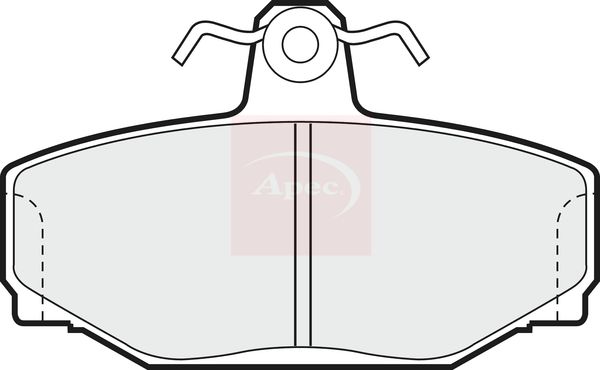 Apec PAD644 Brake Pad Set, disc brake - 1