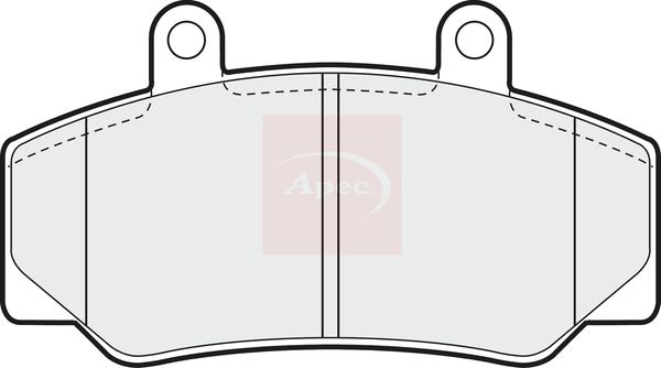 Apec PAD645 Brake Pad Set, disc brake - 1