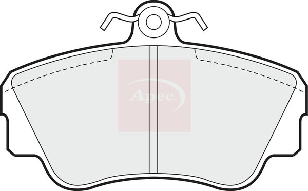Apec PAD648 Brake Pad Set, disc brake - 1