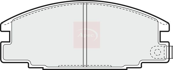 Apec PAD653 Brake Pad Set, disc brake - 1