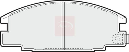 Apec PAD653 Brake Pad Set, disc brake - 1