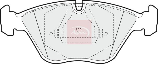 Apec PAD655 Brake Pad Set, disc brake - 1