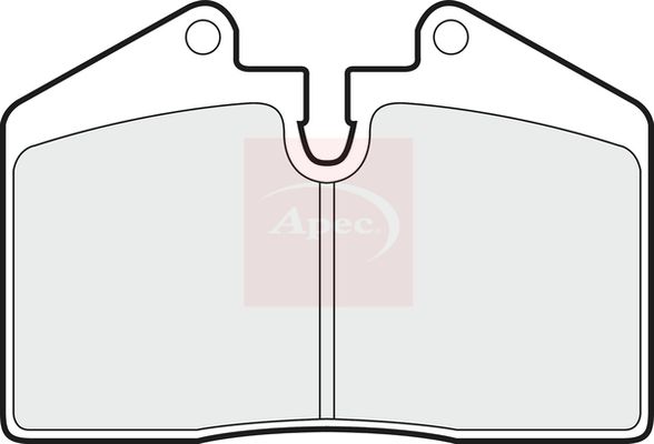 Apec PAD660 Brake Pad Set, disc brake - 1