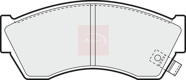 Apec PAD662 Brake Pad Set, disc brake - 1