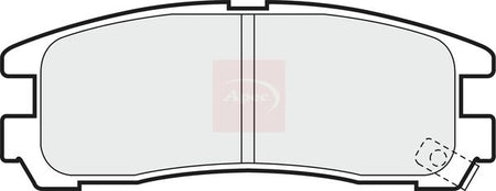 Apec PAD668 Brake Pad Set, disc brake - 1
