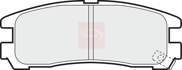 Apec PAD668 Brake Pad Set, disc brake - 1