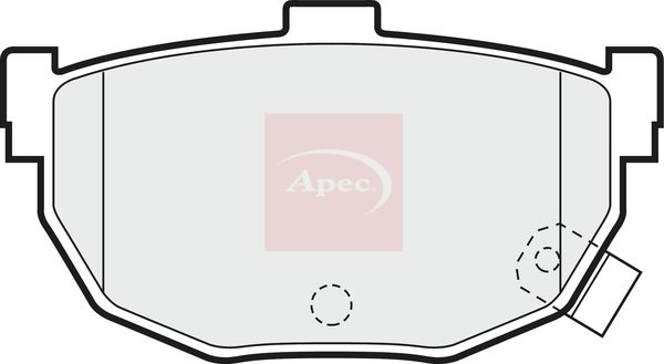 Apec PAD674 Brake Pad Set, disc brake - 1