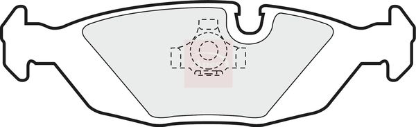 Apec PAD676 Brake Pad Set, disc brake - 1