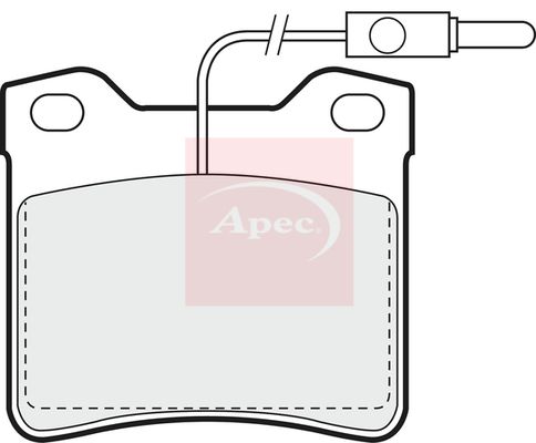 Apec PAD678 Brake Pad Set, disc brake - 1