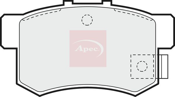 Apec PAD680 Brake Pad Set, disc brake - 1