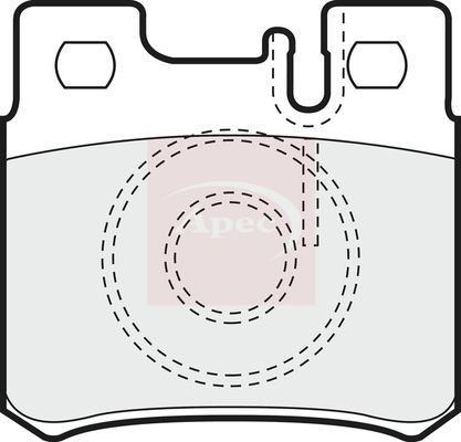 Apec PAD682 Brake Pad Set, disc brake - 1