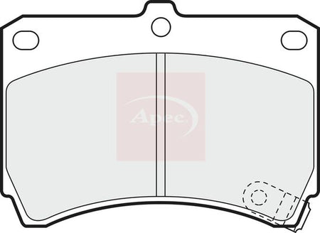 Apec PAD684 Brake Pad Set, disc brake - 1