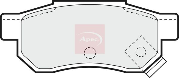 Apec PAD688 Brake Pad Set, disc brake - 1
