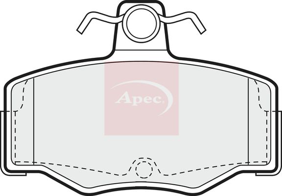Apec PAD693 Brake Pad Set, disc brake - 1