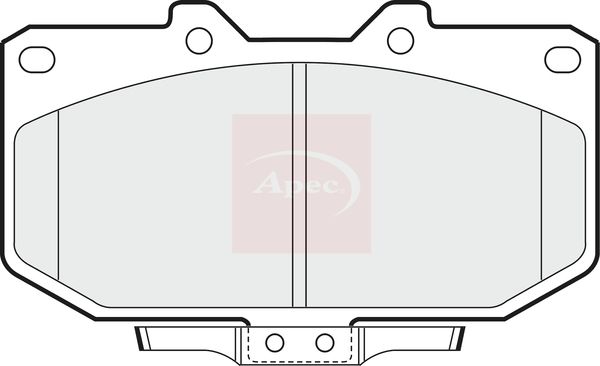 Apec PAD698 Brake Pad Set, disc brake - 1