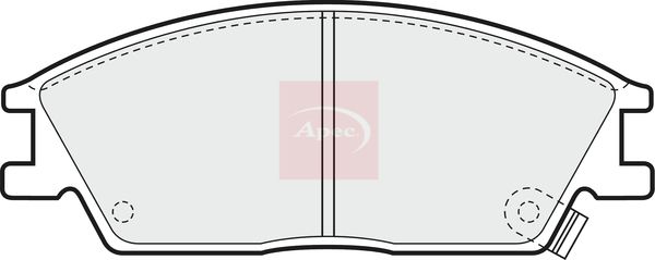 Apec PAD705 Brake Pad Set, disc brake - 1