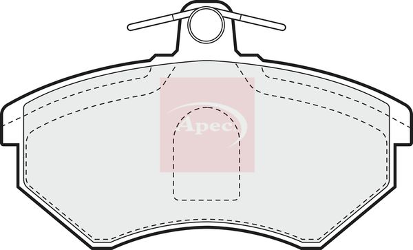 Apec PAD707 Brake Pad Set, disc brake - 1