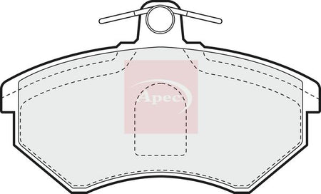 Apec PAD707 Brake Pad Set, disc brake - 1