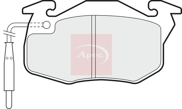 Apec PAD713 Brake Pad Set, disc brake - 1