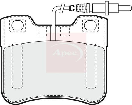 Apec PAD715 Brake Pad Set, disc brake - 1