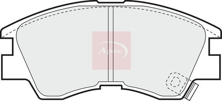 Apec PAD717 Brake Pad Set, disc brake - 1