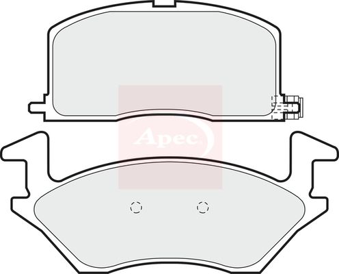 Apec PAD720 Brake Pad Set, disc brake - 1