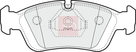 Apec PAD725 Brake Pad Set, disc brake - 1