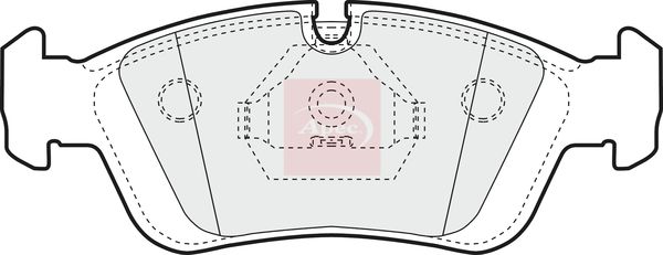 Apec PAD725 Brake Pad Set, disc brake - 1
