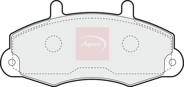 Apec PAD728 Brake Pad Set, disc brake - 1