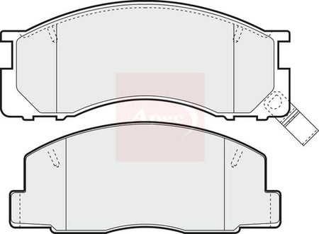 Apec PAD744 Brake Pad Set, disc brake - 1