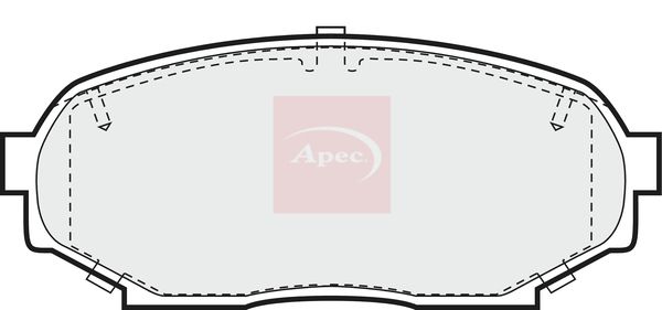 Apec PAD746 Brake Pad Set, disc brake - 1