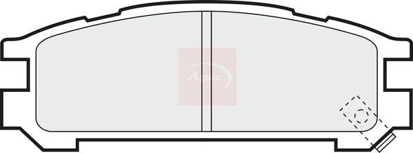 Apec PAD748 Brake Pad Set, disc brake - 1