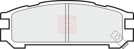 Apec PAD748 Brake Pad Set, disc brake - 1