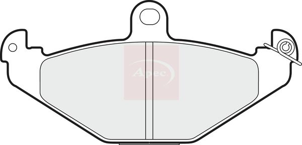 Apec PAD749 Brake Pad Set, disc brake - 1