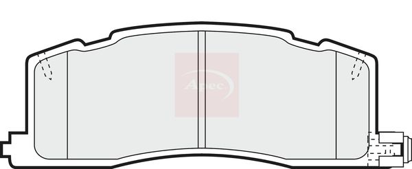 Apec PAD754 Brake Pad Set, disc brake - 1