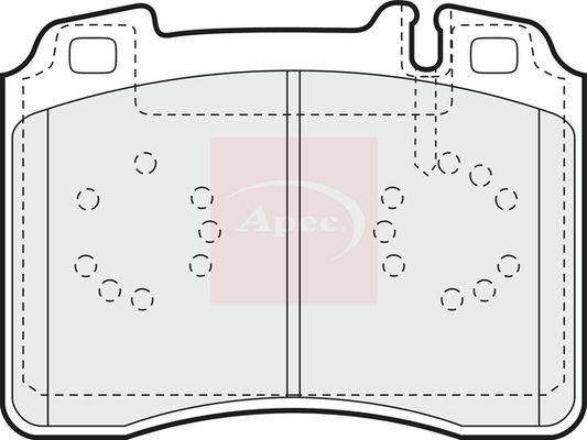 Apec PAD756 Brake Pad Set, disc brake - 1