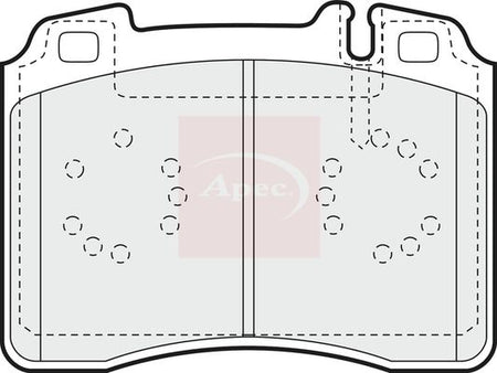 Apec PAD756 Brake Pad Set, disc brake - 1