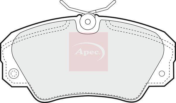 Apec PAD757 Brake Pad Set, disc brake - 1