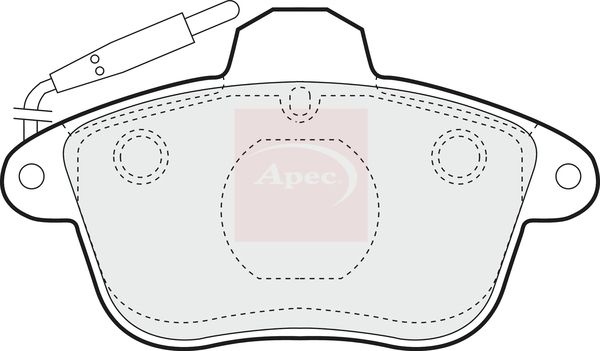 Apec PAD758 Brake Pad Set, disc brake - 1