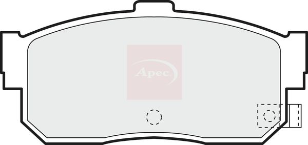 Apec PAD784 Brake Pad Set, disc brake - 1