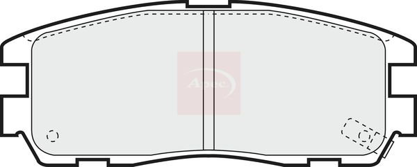 Apec PAD798 Brake Pad Set, disc brake - 1