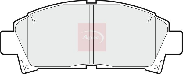 Apec PAD799 Brake Pad Set, disc brake - 1