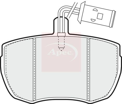 Apec PAD79 Brake Pad Set, disc brake - 1