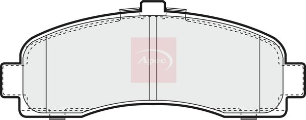 Apec PAD800 Brake Pad Set, disc brake - 1