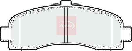 Apec PAD800 Brake Pad Set, disc brake - 1